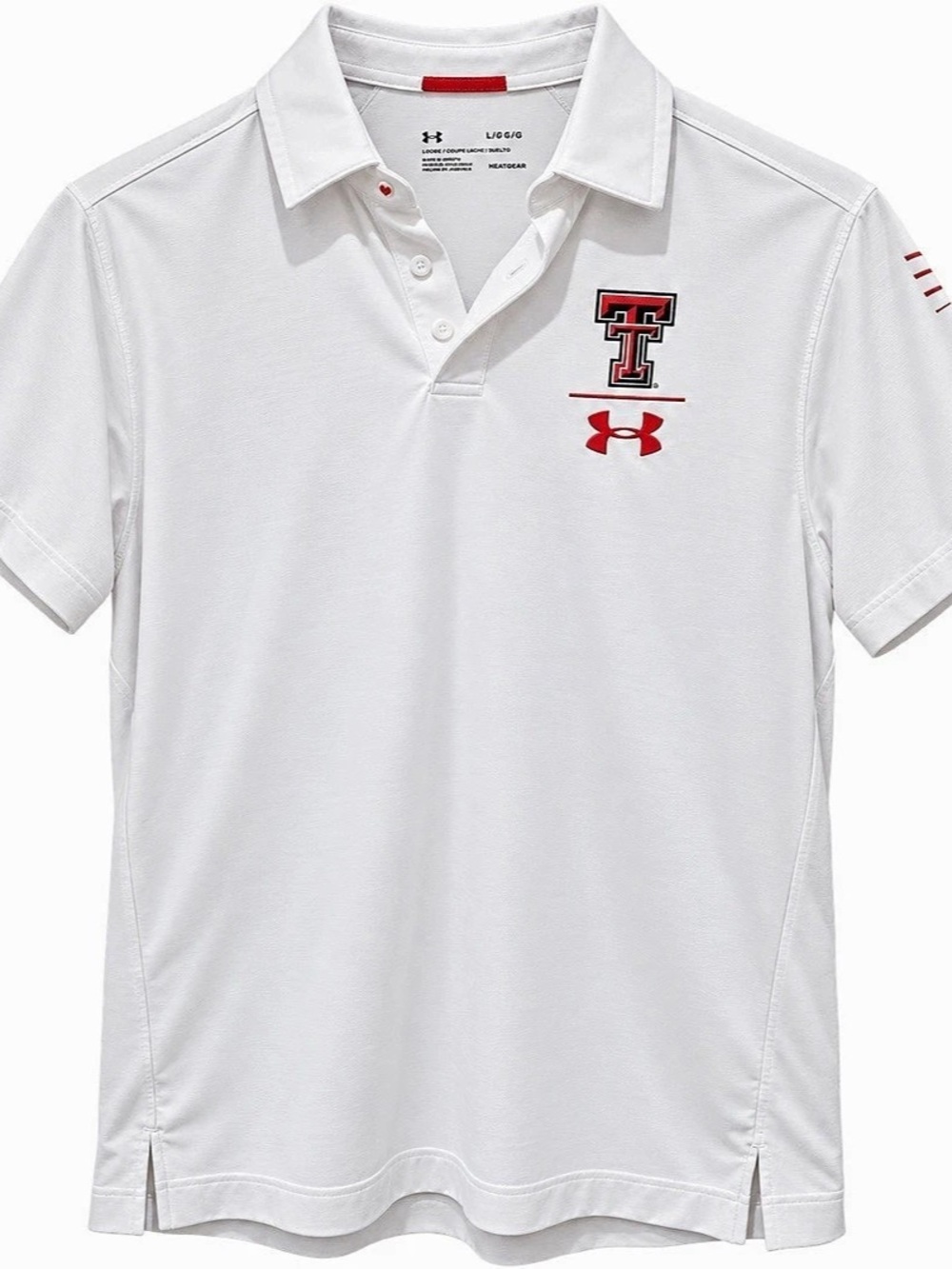 Under Armour Texas Tech Red Raiders Under Armour Polo White & Red